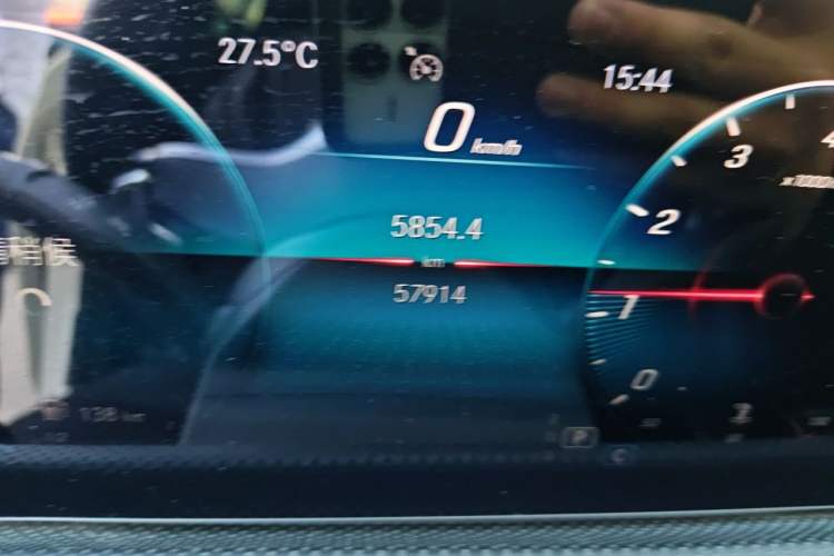 Used Mercedes-Benz A-Class 2020 A 200 L Sport Sedan Odometer Close Up