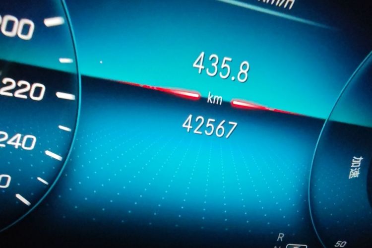 Used Mercedes-Benz A-Class 2020 Facelift A 180 L Sport Sedan Special Configuration Odometer Close Up