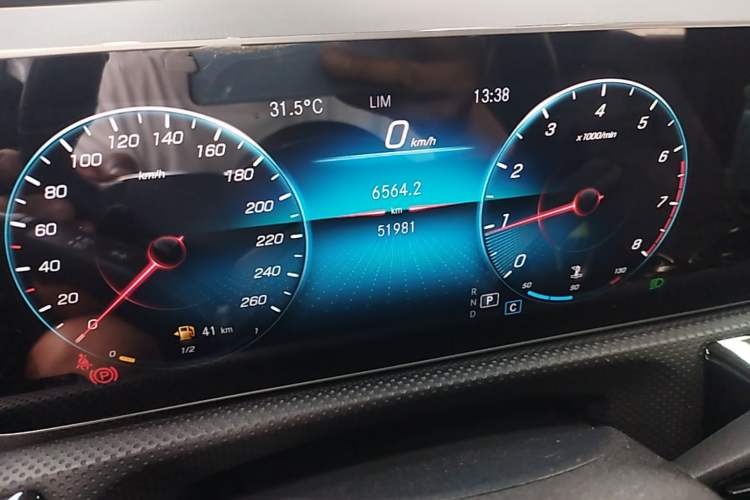 Used Mercedes-Benz A-Class 2020 Second Facelift A 180 L Sport Sedan Odometer Close Up