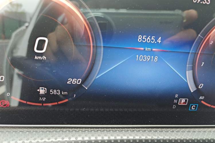 Used Mercedes-Benz A-Class 2020 A 200 L Odometer Close Up