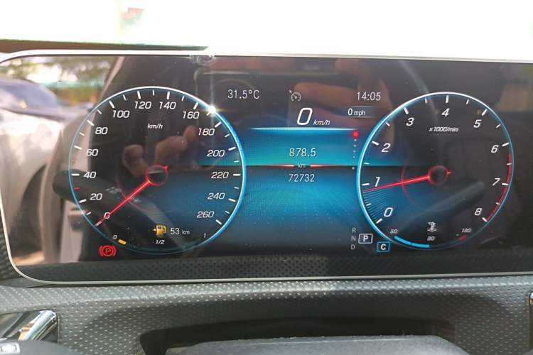 Used Mercedes-Benz A-Class 2020 Restyled A 200 L Sport Sedan Dynamic Version Odometer Close Up