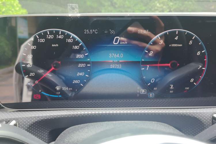 Used Mercedes-Benz A-Class 2020 Restyled A 200 L Sport Sedan Dynamic Version Odometer Close Up
