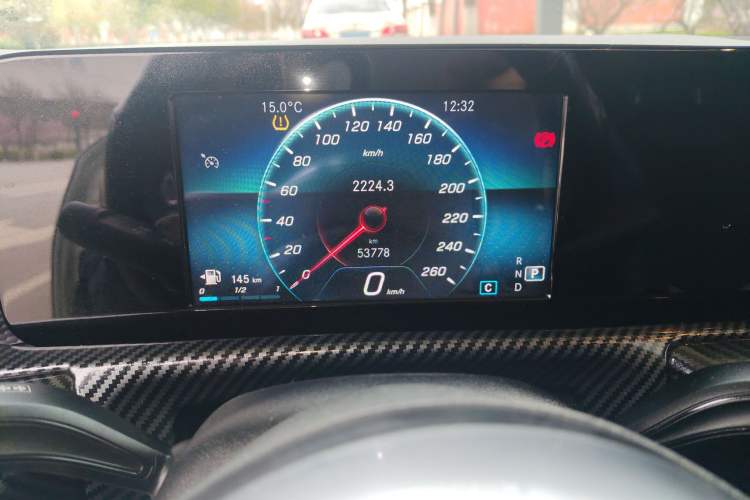 Used Mercedes-Benz A-Class 2020 A 180 L Sport Sedan Odometer Close Up