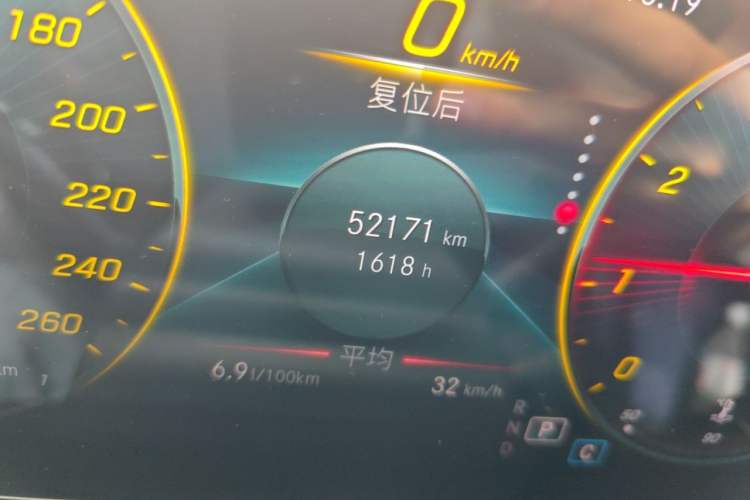 Used Mercedes-Benz A-Class 2020 Second Facelift A 180 L Sport Sedan Odometer Close Up