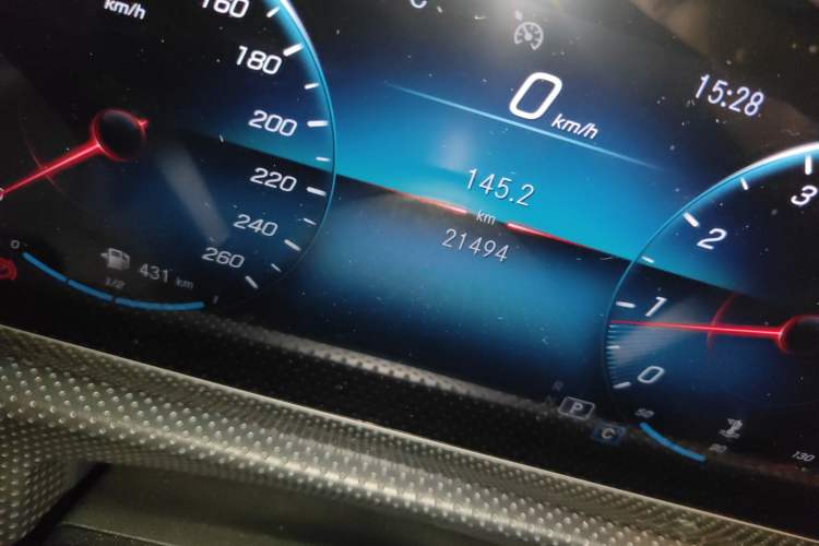 Used Mercedes-Benz A-Class 2020 Restyled A 200 L Sport Sedan Dynamic Version Odometer Close Up