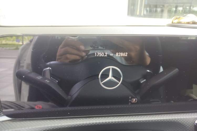 Used Mercedes-Benz A-Class 2020 A 200 L Sport Sedan Odometer Close Up