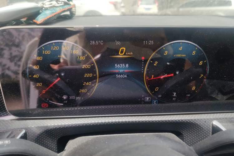 Used Mercedes-Benz A-Class 2020 A 200 L Sport Sedan Odometer Close Up