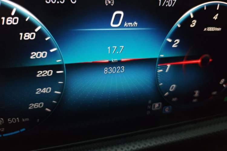Used Mercedes-Benz A-Class 2020 Restyled A 200 L Sport Sedan Fashion Version Odometer Close Up