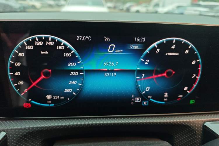 Used Mercedes-Benz A-Class 2020 Restyled A 200 L Sport Sedan Fashion Version Odometer Close Up