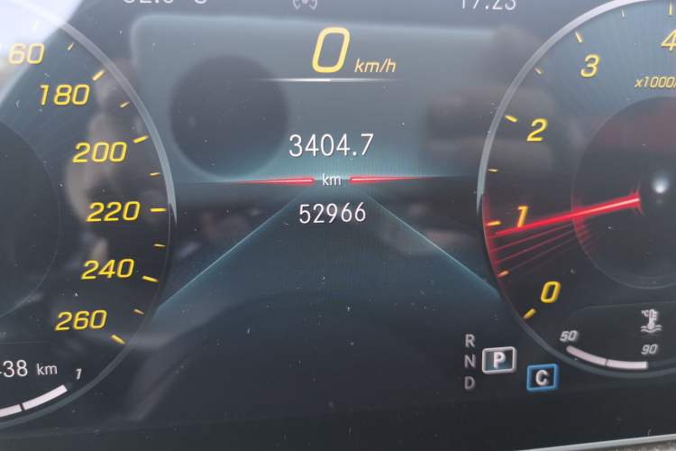 Used Mercedes-Benz A-Class 2020 Second Facelift A 180 L Sport Sedan Odometer Close Up