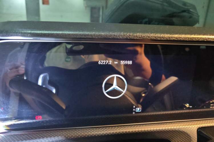 Used Mercedes-Benz A-Class 2020 A 200 L Sport Sedan Odometer Close Up
