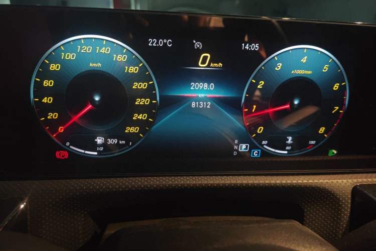 Used Mercedes-Benz A-Class 2020 Restyled A 200 L Sport Sedan Dynamic Version Odometer Close Up