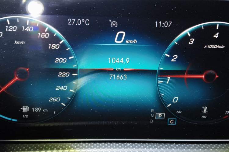 Used Mercedes-Benz A-Class 2020 Restyled A 200 L Sport Sedan Fashion Version Odometer Close Up