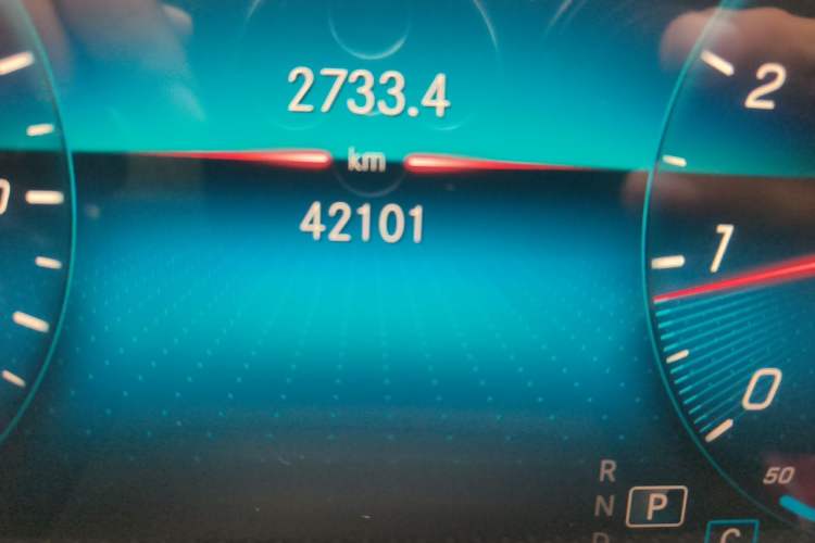Used Mercedes-Benz A-Class 2020 A 200 L Sport Sedan Odometer Close Up