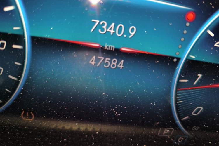 Used Mercedes-Benz A-Class 2020 Facelift A 180 L Sport Sedan Special Configuration Odometer Close Up