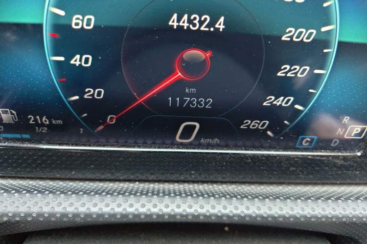 Used Mercedes-Benz A-Class 2020 A 180 L Sport Sedan Odometer Close Up