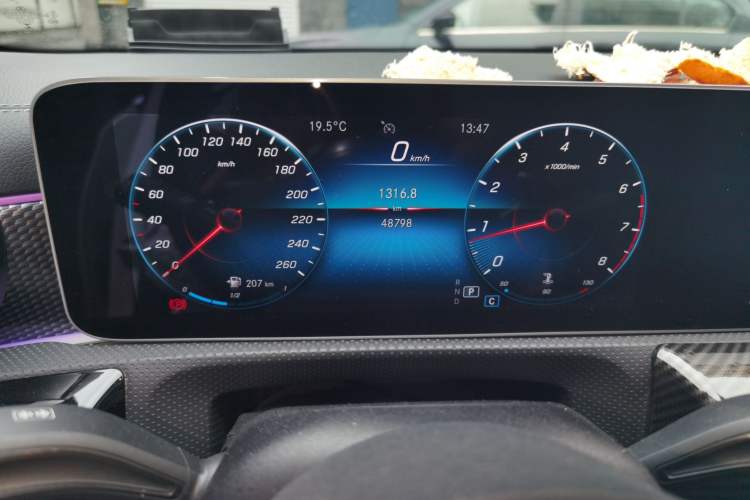 Used Mercedes-Benz A-Class 2020 A 200 L Sport Sedan Odometer Close Up