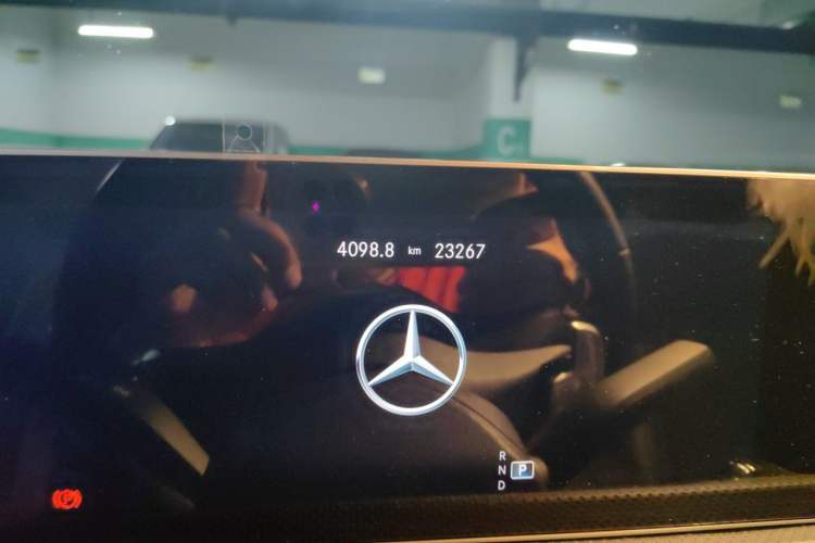 Used Mercedes-Benz A-Class 2020 A 200 L Sport Sedan Odometer Close Up