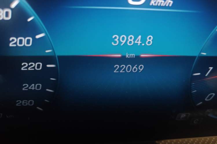 Used Mercedes-Benz A-Class 2020 Second Facelift A 180 L Sport Sedan Odometer Close Up