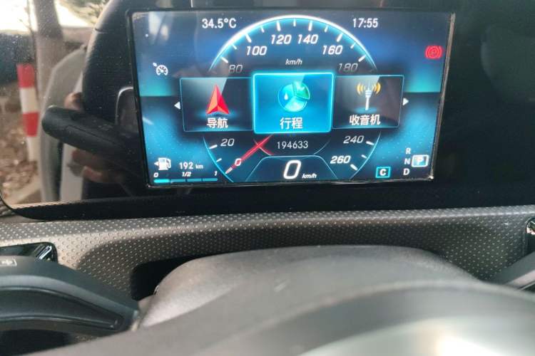 Used Mercedes-Benz A-Class 2020 A 180 L Sport Sedan Odometer Close Up