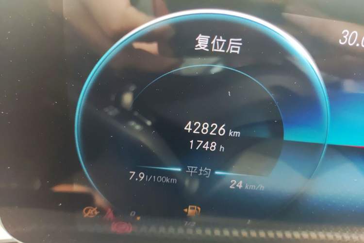 Used Mercedes-Benz A-Class 2020 A 200 L Sport Sedan Odometer Close Up