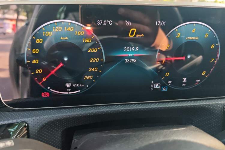 Used Mercedes-Benz A-Class 2020 Restyled A 200 L Sport Sedan Dynamic Version Odometer Close Up