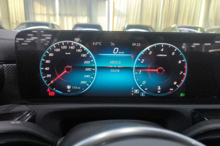Used Mercedes-Benz A-Class 2020 Second Facelift A 180 L Sport Sedan Odometer Close Up