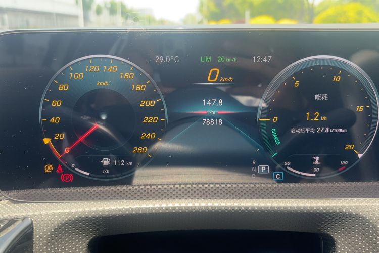 Used Mercedes-Benz A-Class 2020 Restyled A 200 L Sport Sedan Dynamic Version Odometer Close Up