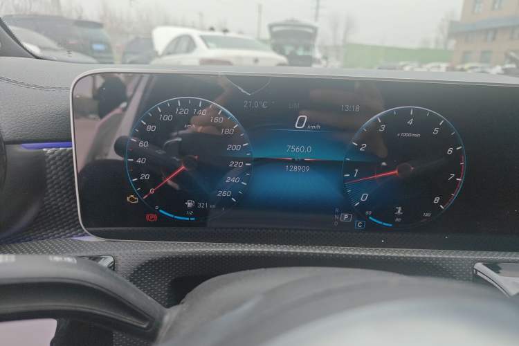 Used Mercedes-Benz A-Class 2020 A 200 L Sport Sedan Odometer Close Up