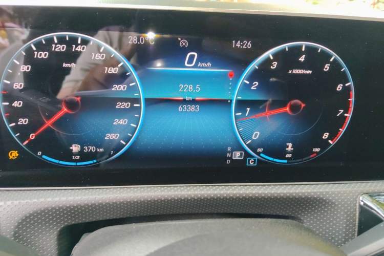 Used Mercedes-Benz A-Class 2020 Restyled A 200 L Sport Sedan Fashion Version Odometer Close Up