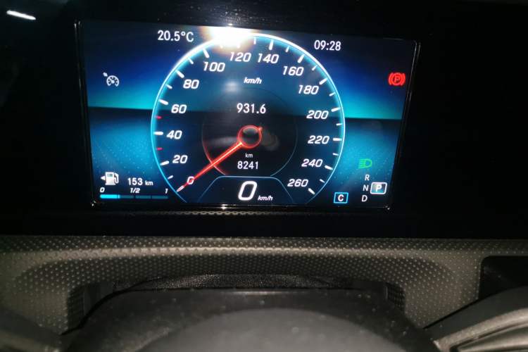 Used Mercedes-Benz A-Class 2020 A 180 L Sport Sedan Odometer Close Up
