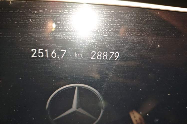 Used Mercedes-Benz A-Class  Odometer Close Up