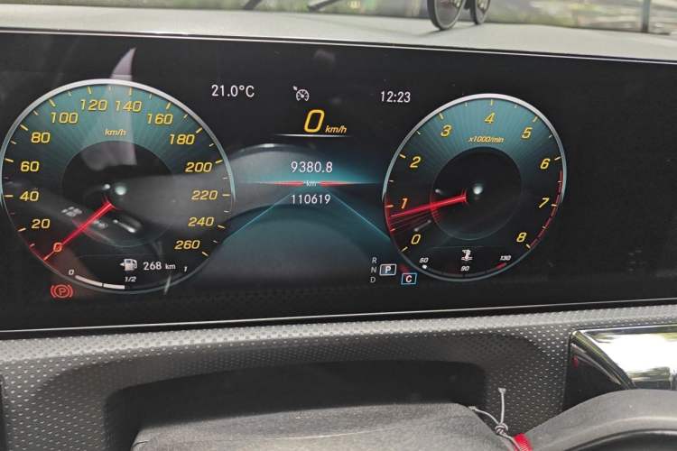 Used Mercedes-Benz A-Class 2021 A 200 L Sport Sedan Fashion Model Odometer Close Up