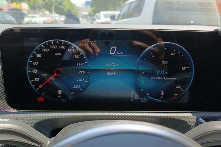 Used Mercedes-Benz A-Class 2021 Restyled A 180 L Sport Sedan Odometer Close Up