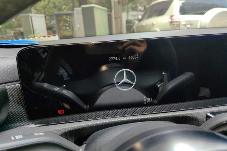 Used Mercedes-Benz A-Class 2021 A 200 L Sport Sedan Fashion Model Odometer Close Up