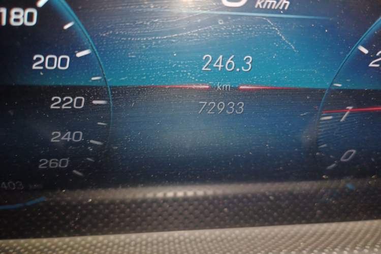 Used Mercedes-Benz A-Class 2021 A 200 L Sport Sedan Fashion Model Odometer Close Up