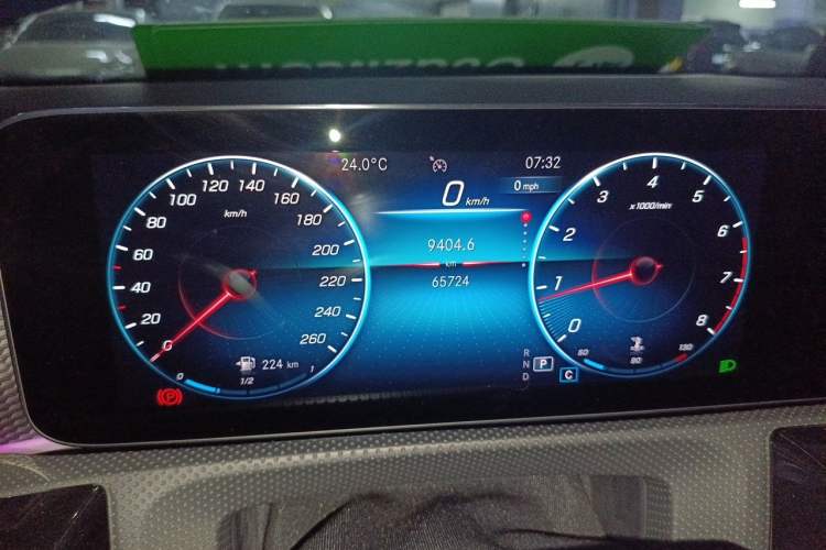 Used Mercedes-Benz A-Class 2021 A 200 L Sport Sedan Fashion Model Odometer Close Up