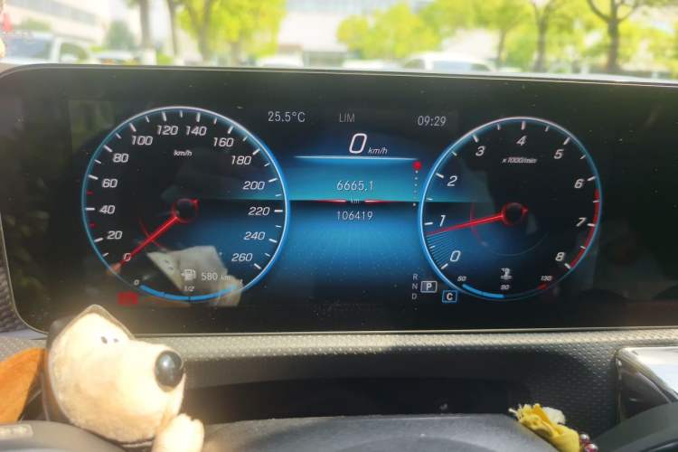Used Mercedes-Benz A-Class 2021 A 200 L Sport Sedan Fashion Model Odometer Close Up