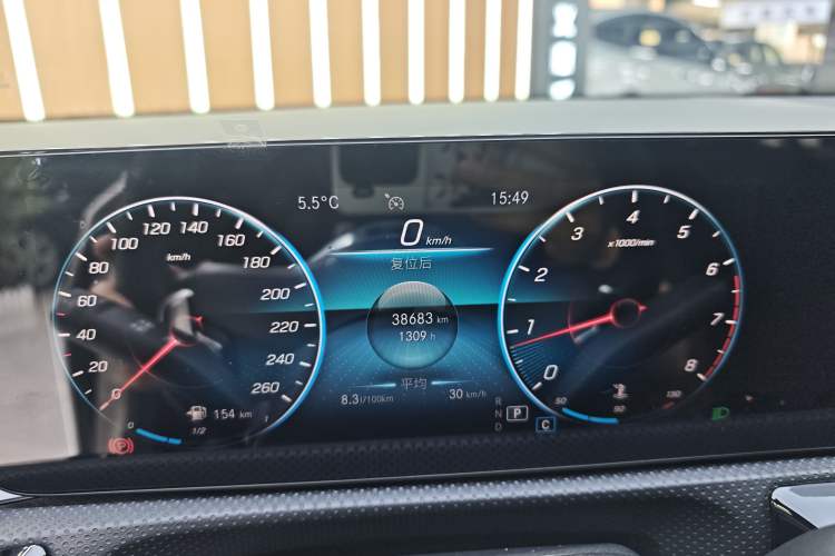 Used Mercedes-Benz A-Class 2021 A 200 L Sport Sedan Fashion Model Odometer Close Up