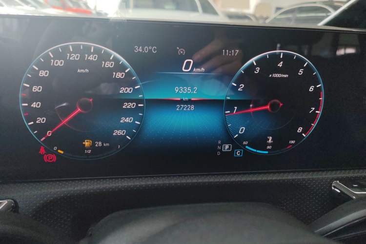 Used Mercedes-Benz A-Class 2021 A 200 L Sport Sedan Fashion Model Odometer Close Up