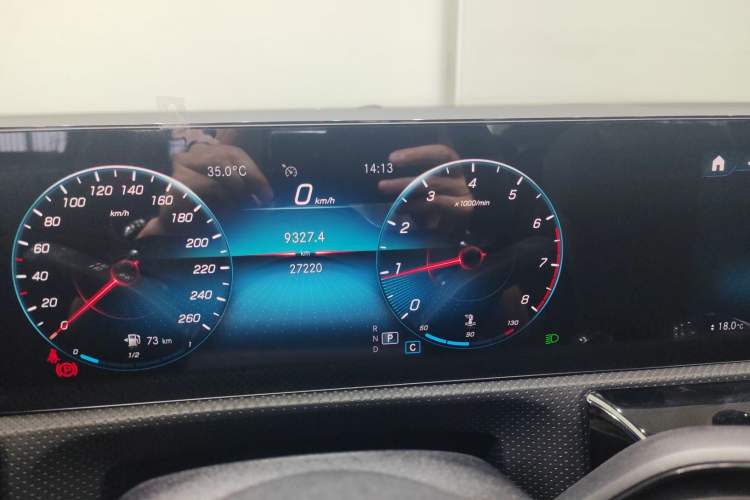 Used Mercedes-Benz A-Class 2021 A 200 L Sport Sedan Fashion Model Odometer Close Up