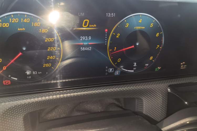 Used Mercedes-Benz A-Class 2021 A 180 L Odometer Close Up