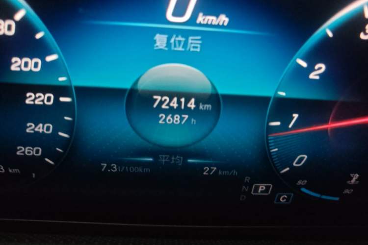 Used Mercedes-Benz A-Class 2021 A 200 L Sport Sedan Fashion Model Odometer Close Up