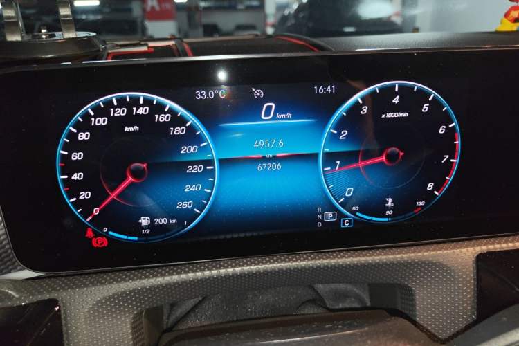Used Mercedes-Benz A-Class 2021 A 200 Fashion Model Odometer Close Up