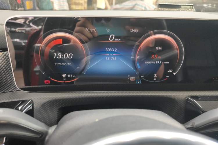 Used Mercedes-Benz A-Class 2021 Restyled A 180 L Sport Sedan Odometer Close Up