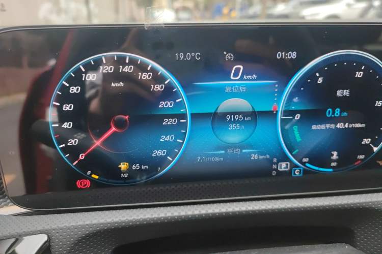 Used Mercedes-Benz A-Class 2021 A 200 L Sport Sedan Fashion Model Odometer Close Up