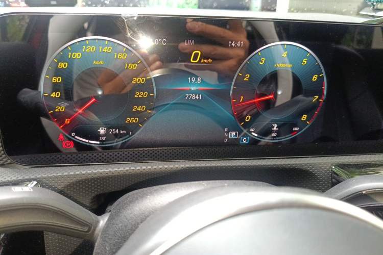 Used Mercedes-Benz A-Class 2021 Restyled A 180 L Sport Sedan Odometer Close Up