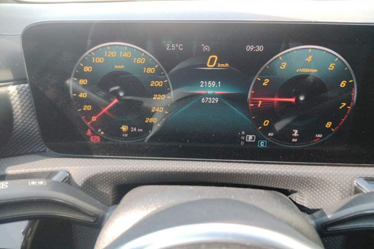 Used Mercedes-Benz A-Class 2021 Restyled A 180 L Sport Sedan Odometer Close Up