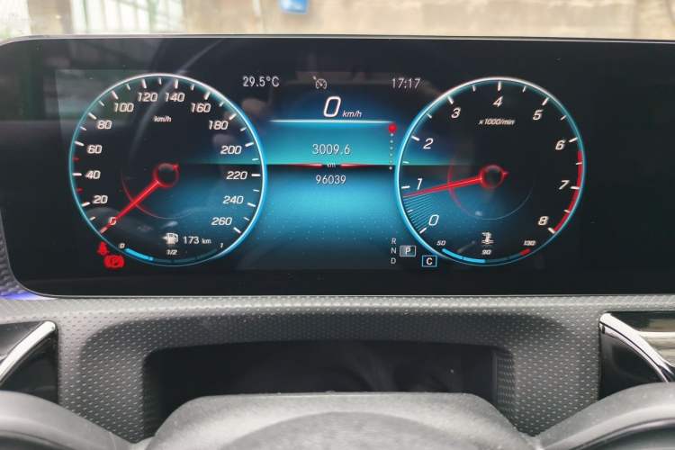 Used Mercedes-Benz A-Class 2021 A 200 L Sport Sedan Fashion Model Odometer Close Up