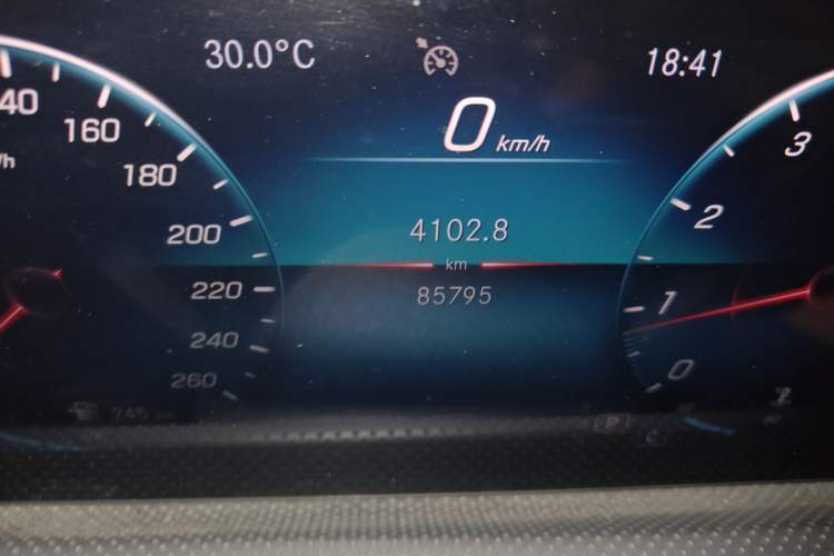 Used Mercedes-Benz A-Class 2021 Restyled A 180 L Sport Sedan Odometer Close Up